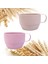 Pembe 350 ml Ofis Kahve Fincanı Çevre Dostu Gargara Bardak Buğday Samanı Mutfak Aksesuarları Süt Çay Bardağı Bardak Sağ Fincan (Yurt Dışından) 4
