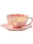 201-300ML1 Petal Basit Çiçek Fincan Tabağı Seti Seramik Çay Seti Avrupa Küçük Şık Kahve Fincanı Çay Ofis Fincan Ev Hediye (Yurt Dışından) 5