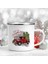 UXH102287-A015WH-8 Sıcak Kakao Noel Emaye Kupa Noel Baba ve Ren Geyiği Sıcak Çikolata Kupa Noel Arifesi Kutusu Dolgu Noel Bardak Tatil Hediyesi (Yurt Dışından) 1