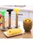 Siyah Soyucu Meyve Dilimleme Spiral Çelik Ananas Paslanmaz Kesici Kesici Ananas Aracı Tart Gadget Ananas Mutfak Soyucu Araçları (Yurt Dışından) 5