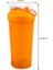 Turuncu 600 ml 500/600 ml Blender Shaker Şişe Ölçekli Protein Sallar Sızdırmaz Toz Egzersiz Spor Salonu Spor Karıştırma Bardak Su Şişesi (Yurt Dışından) 1