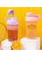 Turuncu 600 ml 500/600 ml Blender Shaker Şişe Ölçekli Protein Sallar Sızdırmaz Toz Egzersiz Spor Salonu Spor Karıştırma Bardak Su Şişesi (Yurt Dışından) 2