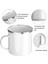 Beyaz Emaye Kahve Kupaları 350 ml Yaratıcı Kahve Fincanı Seyahat Çay Bardağı Süt Emaye Kupalar Ev Mutfak Drinkware Noel Partisi Hediyeleri (Yurt Dışından) 4