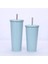 Bej 750ML 500/750ML Paslanmaz Çelik Kapaklı Bardak ve Saman Tumbler Buzlu Kahve Kupa Çift Duvar Su Şişeleri Yeniden Kullanılabilir Depolama Açık (Yurt Dışından) 2