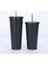 Bej 750ML 500/750ML Paslanmaz Çelik Kapaklı Bardak ve Saman Tumbler Buzlu Kahve Kupa Çift Duvar Su Şişeleri Yeniden Kullanılabilir Depolama Açık (Yurt Dışından) 3