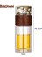 Kahverengi 360ML Yalıtımlı Çay Bardağı Çıkarılabilir Demlik Taşınabilir Seyahat Çift Duvar Cam Su Şişesi Kapağı Gevşek Yaprak Ayırma Teneke Kutu 360ML (Yurt Dışından) 2