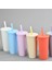 E 700ML 700ML Sıska Tumbler Plastik Bardak Süt Çay Bardağı Soğuk Içecek Kupa Çift Katmanlı Saman Bardak Kabarcık Çay Inciler Smoothie Boba Bardak 24OZ (Yurt Dışından) 4