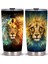 Stil 5 20OZ Aslan Vahşi Hayvanlar Desen Tumbler Kapaklı Bardak, Paslanmaz Çelik Çift Duvar Vakum Termos Yalıtımlı Seyahat Kahve Kupa (Yurt Dışından) 4