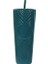 Ordu Yeşili - B 710ML - Logo Yok Creative 700ML 710ML 22OZ 24OZ Yeniden Kullanılabilir Çift Duvar Elmas Kafesli Plastik Pipetli Bardak Kahve Kupa Starbks Logosu Yok (Yurt Dışından) 1