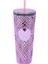 Ordu Yeşili - B 710ML - Logo Yok Creative 700ML 710ML 22OZ 24OZ Yeniden Kullanılabilir Çift Duvar Elmas Kafesli Plastik Pipetli Bardak Kahve Kupa Starbks Logosu Yok (Yurt Dışından) 5