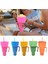 Pembe 2 In 1 Aperatif ve Içecek Saman Bardağı Snack Bowl Stadyum Bardak Sıçramaya Dayanıklı Taşınabilir Patlamış Mısır Bardağı Seyahat Tiyatro Sinema Ev Için (Yurt Dışından) 2