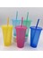 Mavi 700 ml 480 ML/700 ml Yetişkin Yaratıcı Su Bardağı Payetli Glitter Pp Plastik Sıcaklık Algılama Çok Özellikli Rahat Saman Bardak (Yurt Dışından) 4