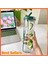 Yeşil 580ML 0.7l Katlanabilir Pipetli Sevimli Su Şişesi 700ML Su Şişesi Meyve Çayı Dahili Filtre Bardak Taşınabilir Ofis Drinkware Açık Çalkalayıcı (Yurt Dışından) 2