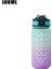 Yeşil 600 ml 600 ml Renkli Su Şişesi Motivasyon Içme Suyu Şişesi Spor Su Şişesi Zaman Işaretleyici ile Taşınabilir Yeniden Kullanılabilir Plastik Bardaklar (Yurt Dışından) 2