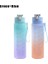 Yeşil ve Mavi 0.9l 900 ml Su Şişesi Öğrenci Pipetli Içecek Şişesi Kapasiteli Spor Sürahi Spor Salonu Kamp Turu Için Spor Su Şişesi Kız Erkek (Yurt Dışından) 1