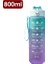 Stil A-Yeşil 800ML 800-900ML 900/800ML Spor Su Şişesi Motivasyon Su Şişesi Sızdırmaz Içme Şişeleri Açık Seyahat Spor Salonu Fitness Mutfak Için Sürahiler (Yurt Dışından) 2