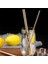 Düz Gümüş 21.5CMX8MM Içecek Pipetleri 304 Paslanmaz Çelik Soğuk Içme Kavisli Düz Uzun Pipet Fırçalı Drinkware Bar Parti Bardak Aksesuarları (Yurt Dışından) 3