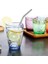 Gök Mavisi 300ML 10OZ Meyve Suyu Bardağı Renkli Akrilik Çevre Koruma Düşme Karşıtı 300ML Bira Kupaları Çay Içme Bardakları Bar Restoran Ev Eşyaları (Yurt Dışından) 4