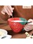 Çilek Tabağı 400 ml Çilek Kase Kawaii Kahvaltı Kupa Bardak Seramik Tabak Yemekleri Depolama Sevimli Tatlı Salata Kasesi Mikrodalga Güvenli Yemek Takımı (Yurt Dışından) 5