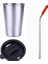 Gümüş Set 500 ml Paslanmaz Çelik Bira Bardak Ev Ofis Metal Su Içecekleri Kahve Tumbler Çay Süt Kupalar Mutfak Drinkware (Yurt Dışından) 1