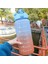 3D Çıkartmalar ile 2000 ml 2 Litre Su Şişesi Motivasyon Içme Şişesi Zaman Işaretleyici Çıkartmaları ile Spor Su Şişesi Taşınabilir Yeniden Kullanılabilir Plastik Bardaklar (Yurt Dışından) 5
