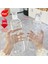 500ML Bardak Seti 500-750ML 750ML Büyük Kapasiteli Cam Su Şişesi Zaman Işaretleyicili Su Içmek Için Kapak Şeffaf Süt Suyu Basit Bardak Doğum Günü Hediyesi (Yurt Dışından) 2