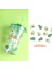 Yeşil 401-500 ml Plastik Içme Bardakları Seti Ev Yeniden Kullanılabilir Bardak Kapaklı Saman 401-500 ml Şeffaf Plastik Içme Bardağı Kırmızı/sarı/yeşil (Yurt Dışından) 1