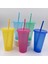 S5 9.8X6X17.3 cm Payetli Glitter Saman Bardak Yeniden Kullanılabilir Gıda Sınıfı Hasır Kapaklı Kupalar Plastik Bardak Mat Kahve Suyu Süt Çay Içme Şişesi (Yurt Dışından) 4