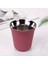 Gül Kırmızı 160ML 160ML 304 Espresso Kupalar Paslanmaz Çelik Kahve Süt Su Içecek Kahvaltı Bardak Yalıtımlı Çift Duvar Bulaşık Makinesinde Yıkanabilir Doku (Yurt Dışından) 1