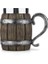 BM020-1 501-600 ml Yeni Viking Ahşap Tahıl Bira Kupa 304 Paslanmaz Çelik Ortaçağ Tavern Ahşap Taklit Varil Tankard Bira Kupa Kahve Fincanı Erkekler Hediye (Yurt Dışından) 1