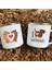XH191-A015WH-8 360ML Dachshunds'u Seviyorum Baskılı Emaye Kupa Yaratıcı Cam Kahve Içecekleri Tatlı Süt Kupası Cam Vintage Isıtılabilir Kolu Drinkware Hediyeler (Yurt Dışından) 3