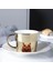 Altın Baykuş 90 ml Yaratıcı At Anamorfik Fincan Ayna Yansıma Fincan Sinek Kuşu Kupa Kahve Çay Seti Coaster ile 90 ML-220 ml Su Şişesi (Yurt Dışından) 1