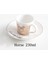 Altın Baykuş 90 ml Yaratıcı At Anamorfik Fincan Ayna Yansıma Fincan Sinek Kuşu Kupa Kahve Çay Seti Coaster ile 90 ML-220 ml Su Şişesi (Yurt Dışından) 2
