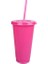 Kırmızı 710 ml Pipetli Su Bardağı Renk Değiştiren Su Şişesi Kapaklı ve Pipetli Su Bardağı Içme Bardağı Vaso Con Tapa Y Pajita (Yurt Dışından) 1