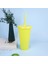 Kırmızı 710 ml Pipetli Su Bardağı Renk Değiştiren Su Şişesi Kapaklı ve Pipetli Su Bardağı Içme Bardağı Vaso Con Tapa Y Pajita (Yurt Dışından) 3