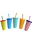 1 Adet 710 ml Logolu 700 ml Yeniden Kullanılabilir Renk Değişimi Flaş Parlak Kahve Fincanları Plastik Tumbler Kapaklı Plastik Bardak Logolu Kahve Kupa Kahve Dükkanı Için (Yurt Dışından) 4