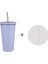 Açık Mor 750ML 500/750ML Paslanmaz Çelik Kapaklı Bardak ve Saman Tumbler Buzlu Kahve Kupa Çift Duvar Su Şişeleri Yeniden Kullanılabilir Depolama Dış Mekan (Yurt Dışından) 1