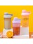 Mor 500 ml 500/600 ml Blender Shaker Şişe Ölçekli Protein Sallar Sızdırmaz Toz Egzersiz Spor Salonu Spor Karıştırma Bardak Su Şişesi (Yurt Dışından) 4