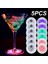 Renkli Işık 3pcs 5pcs Aydınlık Coaster Çıkartmalar LED Bar Içecekler Bardak Altlığı Şarap Likör Şişeleri Coaster Atmosfer Işığı Bardak Etiket Mutfak Aksesuarı (Yurt Dışından) 3