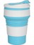 Mavi 350ML 350ML Silikon Pp Katlanır Bardak Katlanabilir Kupa Kapaklı Kahve Seyahat Açık Havada Taşınabilir Su Içme Çay Bardak Çok Fonksiyonlu (Yurt Dışından) 1
