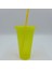 Ye 700 ml Payetli Glitter Saman Bardak Yeniden Kullanılabilir Gıda Sınıfı Saman Kapaklı Kupalar Plastik Tumbler Mat Kahve Suyu Süt Çay Içme Şişesi (Yurt Dışından) 1