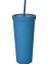 15 700 ml Çift Katmanlı Saman Bardak Yaz Soğuk Su Bardağı Kahve Kupa Sızdırmaz Plastik Pipetli Bardak Taşınabilir Buzlu Su Şişesi (Yurt Dışından) 1