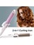 Pembe Ab 2 In 1 Mini Taşınabilir Seramik Saç Bigudi 28MM Bukle Makinesi Saç Düzleştirici Plakalar Islak ve Kuru Çift Kullanımlı Saç Şekillendirici Araçları (Yurt Dışından) 2