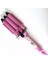 Pembe 25MM Profesyonel Bukle Makinesi Seramik Üçlü Varil Saç Şekillendirici Saç Waver Şekillendirici Araçları 110-220 V Saç Bigudi Elektrikli Curling (Yurt Dışından) 1