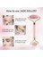 2 Adet Tip B1 Yüz Masajı Guaj Kazıyıcı Yüz Masajı Gua Sha Doğal Yeşim Pembe Kuvars Rulo Selülit Masajı Taş Gua Sha Seti Kurulu (Yurt Dışından) 5
