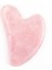 Pembe Gua Sha Doğal Yeşim Rulo Kalp Guasha Taş Bakım Seti Masaj Rulosu (Yurt Dışından) 2