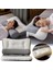 Gri M-48X74CM Yumuşak 3D Spa Masaj Yastığı Süper Ergonomik Boyun Masaj Yastıkları Uykuyu Korumaya Yardımcı Olmak Boyun Yastık Örme Pamuk Yastık Yatak (Yurt Dışından) 5