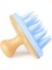 1-2 Silikon Masaj Tarak Şampuan Fırçası Ahşap Saç Fırçası Banyo Fırçası Yumuşak El Uzun Diş Temizleme Ovma Fırçası Bambu Banyo Fırçası (Yurt Dışından) 1