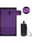 Mor Bir Set (3 Parça) 3 Adet Masaj Vücut Aplikatörü Akupunktur Yoga Minderi Sensi Pilates Mat Iğneli Ayak Masajı Yastık Spor Boyun Bel Için (Yurt Dışından) 1