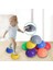 Mor 16 cm Yoga Topu Pvc Şişme Masaj Noktası Yarım Fit Top Denge Eğitmen Sabitleyici Gym Pilates Fitness Dengeleme Masaj Topu (Yurt Dışından) 3
